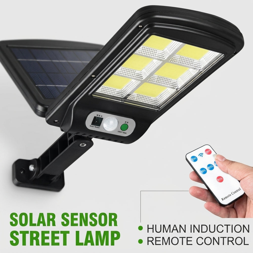 Lámpara Solar LED de Alta Potencia | Iluminación Exterior sin Cables ni Facturas de Energía